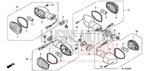 CLIGNOTANT (1) CBR600RR7 de 2007